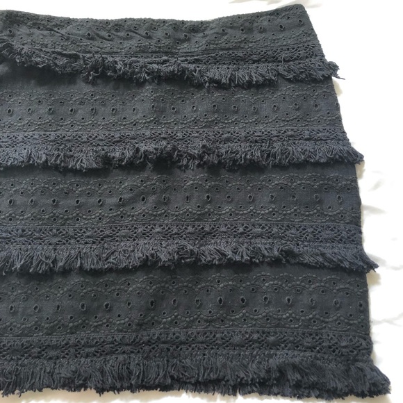 Anthropologie HD in Paris Tiered Fringe Skirt - Picture 5 of 8